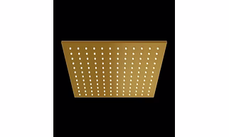 Brushed Gold Brass Rain Shower