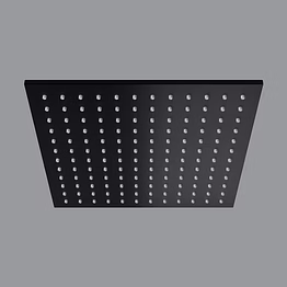 aquantindia matt black brass rain shower