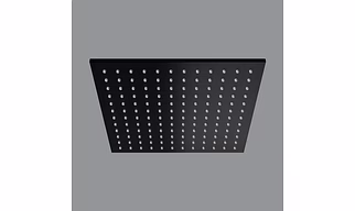 Matt Black Brass Rain Shower