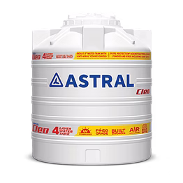 astral pipes cleo 4 layer water tank with anti-viral copper shield