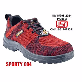 004 -knitted sports safety shoes