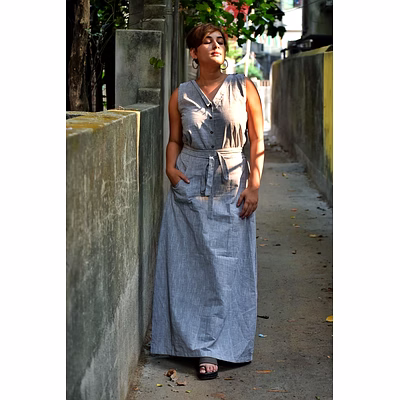 greenparrot assymetric collar co-ord set