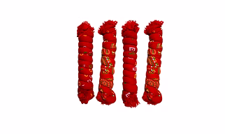 Red Bandhani Poly Cotton Blend Dupattas for Women