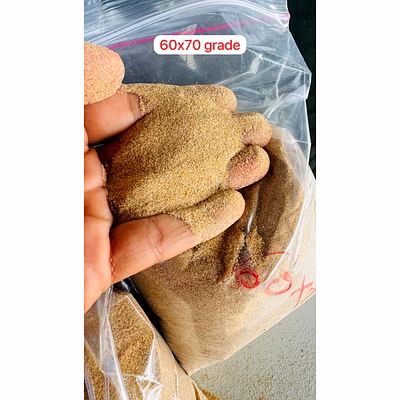 natural brown silica sand