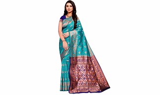 Women's Banarasi Silk Traditional Jacquard Silk Saree with Unstitched Blouse