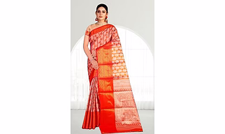 Women's Banarasi Silk Traditional Jacquard Silk Saree with Unstitched Blouse Piece