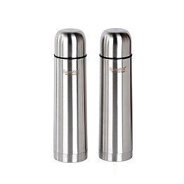 Pure Stainless Steel Water Bottle With Shine Finish Design, Drinkware, Storage Purpose, Volume-500 ML, Pack of 1