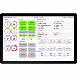 inot® intelligent surgeons operation theatre control panel