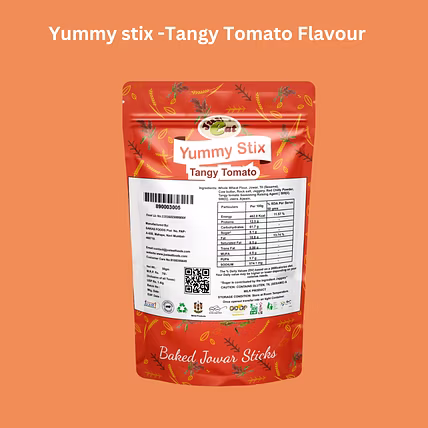 Yummy Stix - Baked Jowar Cookies Tangy Tomato Flavour-1