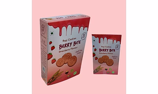 Berry  Bite - Ragi Cookies Strawberry Flavour