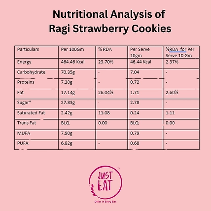 Berry  Bite - Ragi Cookies Strawberry Flavour-1