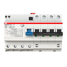 63a 30ma/100ma/300ma fp rcbo make abb dsb204m ac-c63 0.03/0.1/0.3
