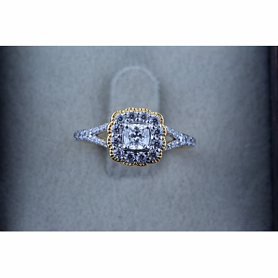 solitair cusion ring 11636
