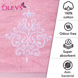 olevs royal bamboo 550 gsm bath towel | 100% bamboo (organic)