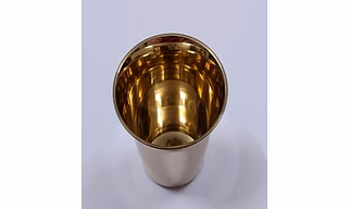 Copper Tumbler Cup I Traveler's Copper Mug for Serving Water I Copper Water Drinking Yoga Glass (Pack of 2)