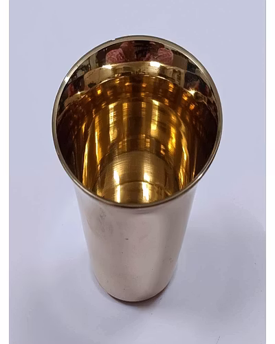 Copper Tumbler Cup I Traveler's Copper Mug for Serving Water I Copper Water Drinking Yoga Glass (Pack of 2)-1
