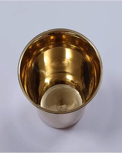 Copper Tumbler Cup I Traveler's Copper Mug for Serving Water I Copper Water Drinking Yoga Glass (Pack of 2)-4