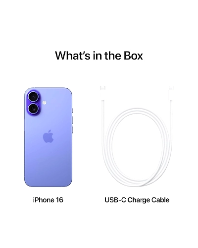 iPhone 16 128 GB: 5G Mobile Phone with Camera Control, A18 Chip and a Big Boost in Battery Life. Works with AirPods; Ultramarine, New,Unlocked-3