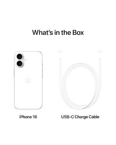 iPhone 16 128 GB: 5G Mobile Phone with Camera Control, A18 Chip and a Big Boost in Battery Life. Works with AirPods; White, New,Unlocked-2