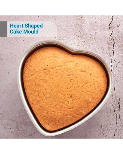 Aluminium Cake Mould Heart Set of 3 Mould Cake Mold Pans 3-Piece Set Aluminum Heavy Duty Rectangular Wedding/Birthday/Party Cake-4