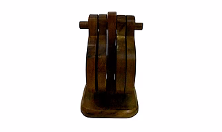 Craft At Home Mango Wooden Coasters with Stand | Coasters for Drinking Glasses Tabletop for Any Table