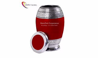 ALUMINUM CREMATION URN FOR HUMAN & PET FUNERAL ASHES STORAGE