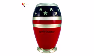 American Flag Veteran Cremation Urn for Adult Ashes