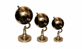 Aluminium Stand with World Globe - AAGB-001