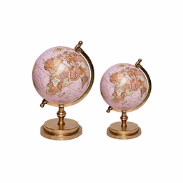 aluminium stand with world globe - aagb-003