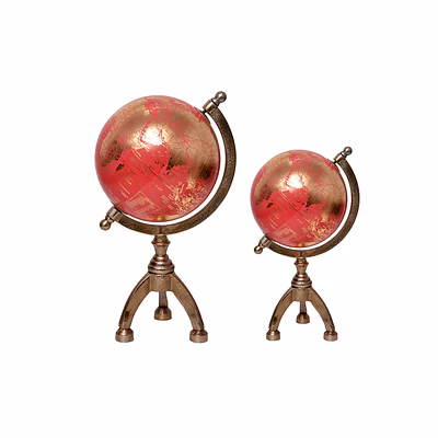 aluminium stand with world globe - aagb-004
