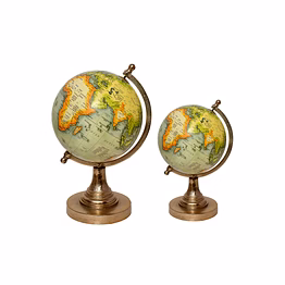 aluminium stand with world globe - aagb-005