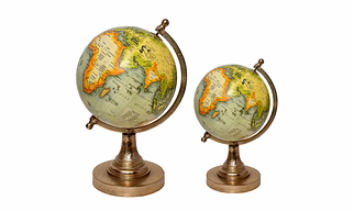 Aluminium Stand with World Globe - AAGB-005