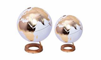 Wooden Stand with World Globe - AAGB-007
