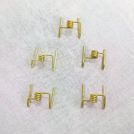 100% pure brass wick holders for oil lamp, deepam stand, vilakku thiri holder | niranjan kadi, samay diya kadi holder, thiri stand for deepak, spring shape wicks for pooja diya