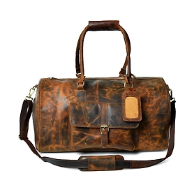 LEATHER DUFFEL BAG