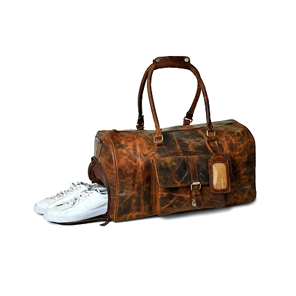 LEATHER DUFFEL BAG-1