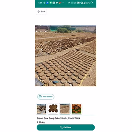 cow dung cake
