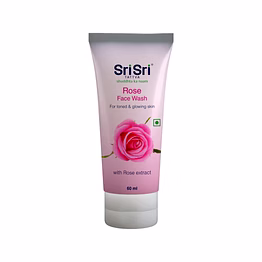 sri sri tattva rose face wash - for toned & glowing skin, 60 ml