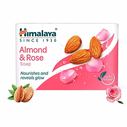 himalaya wellness almond & rose soap