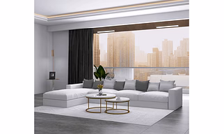 L shape sofa