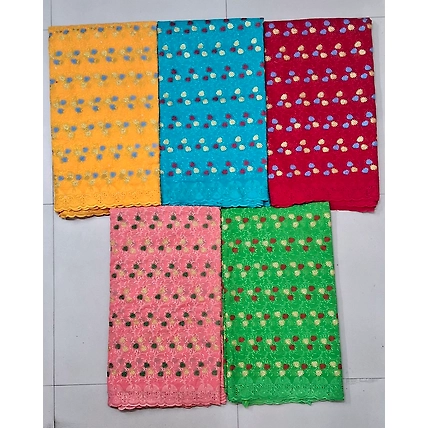 5 yard Swiss lace fabric African 100% cotton fabric swiss voile lace .-12678203