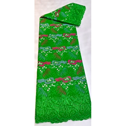 EMBROIDRED SWISS 2*2 VOILE LACE 100% COTTAN-3