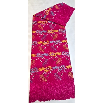 EMBROIDRED SWISS 2*2 VOILE LACE 100% COTTAN-4
