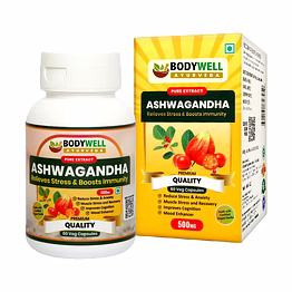bodywell ashwagndha extract capsules | 500mg | 60 capsules
