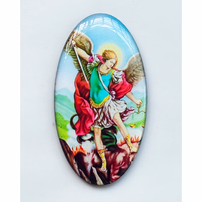 divine connections india fridge magnet oval