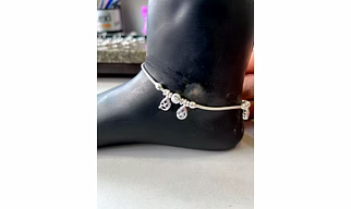 Fancy Silver Anklet