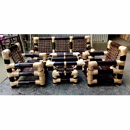 bamboo furniture sofa set