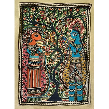 Handmade Madhubani / Mithila Painting-12678475