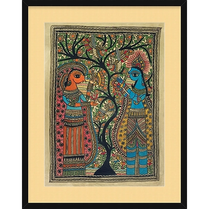 Handmade Madhubani / Mithila Painting-1