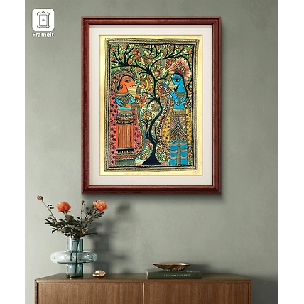 Handmade Madhubani / Mithila Painting-2